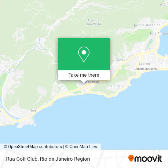 Rua Golf Club map