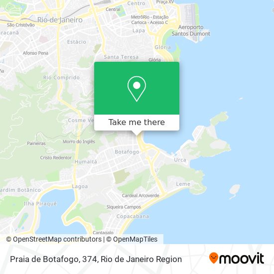 Mapa Praia de Botafogo, 374