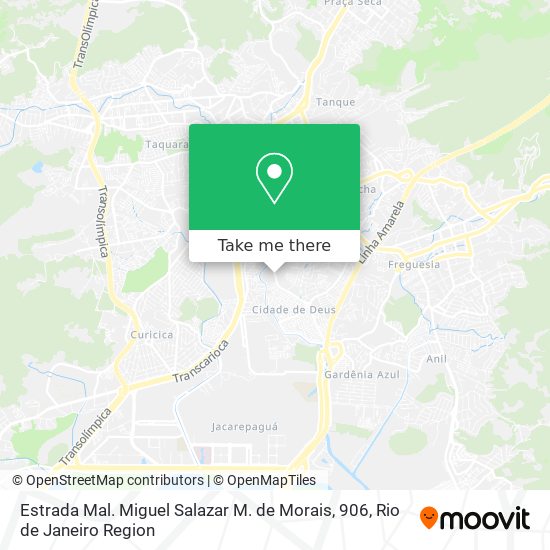 Estrada Mal. Miguel Salazar M. de Morais, 906 map