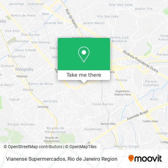 Vianense Supermercados map