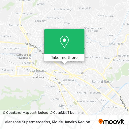 Vianense Supermercados map