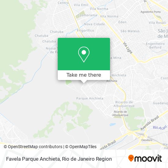 Favela Parque Anchieta map