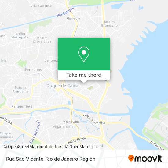 Rua Sao Vicente map