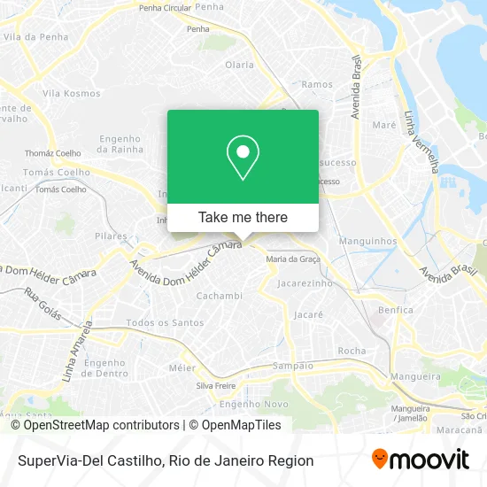 SuperVia-Del Castilho map