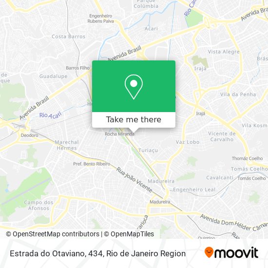 Estrada do Otaviano, 434 map