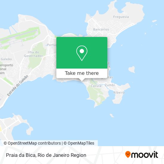 Mapa Praia da Bica