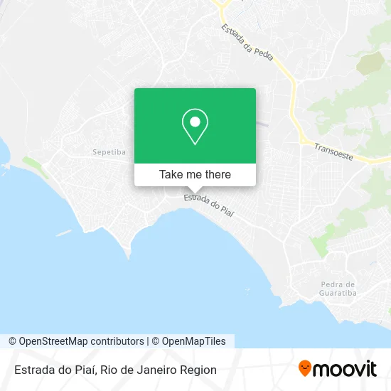 Estrada do Piaí map