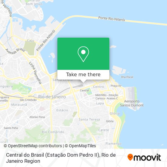 Mapa Central do Brasil (Estação Dom Pedro II)