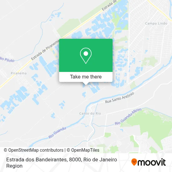 Estrada dos Bandeirantes, 8000 map