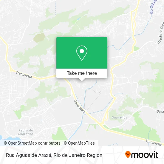 Rua Águas de Araxá map