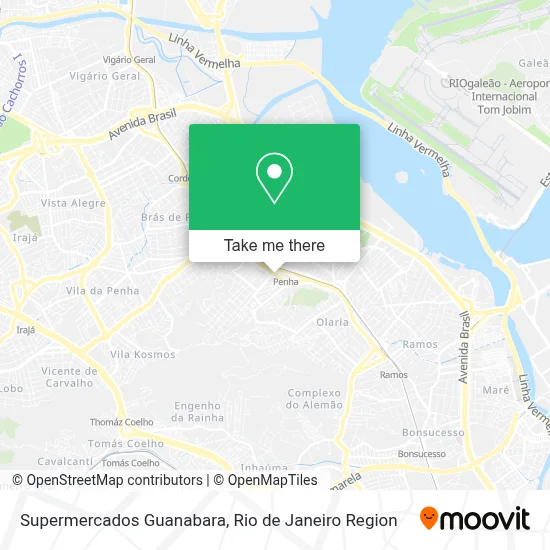 Supermercados Guanabara map