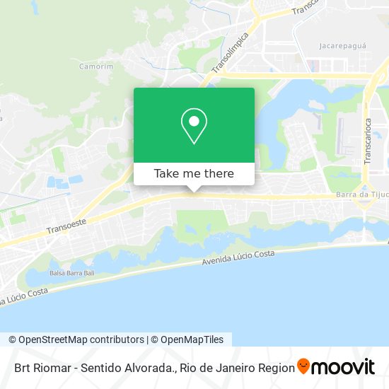 Brt Riomar - Sentido Alvorada. map