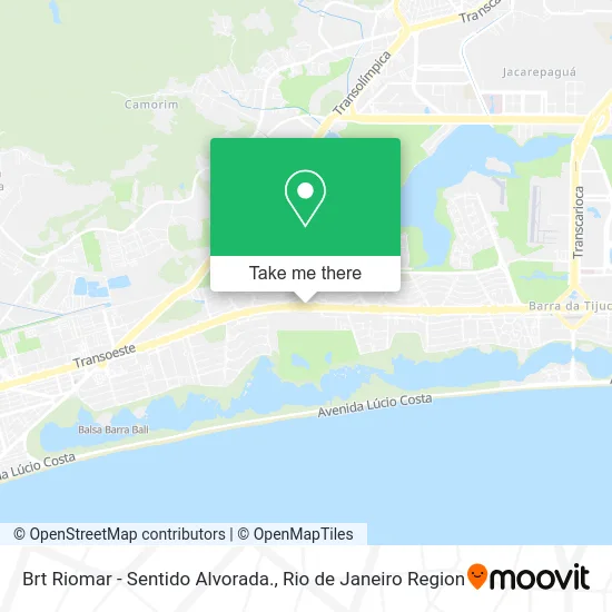 Brt Riomar - Sentido Alvorada. map