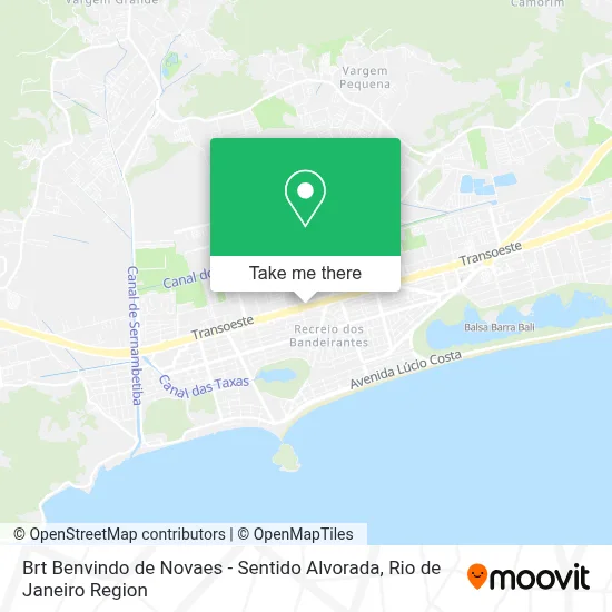 Brt Benvindo de Novaes - Sentido Alvorada map