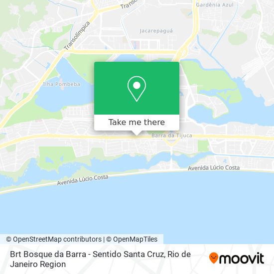 Brt Bosque da Barra - Sentido Santa Cruz map