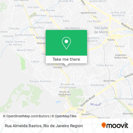 Rua Almeida Bastos map