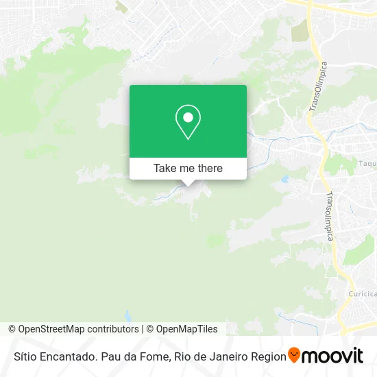 Sítio Encantado. Pau da Fome map