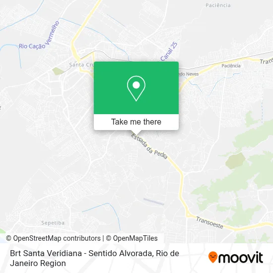 Brt Santa Veridiana - Sentido Alvorada map