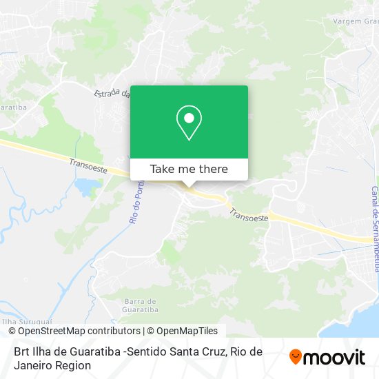 Brt Ilha de Guaratiba -Sentido Santa Cruz map