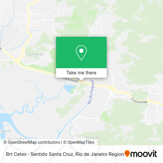 Brt Cetex - Sentido Santa Cruz map