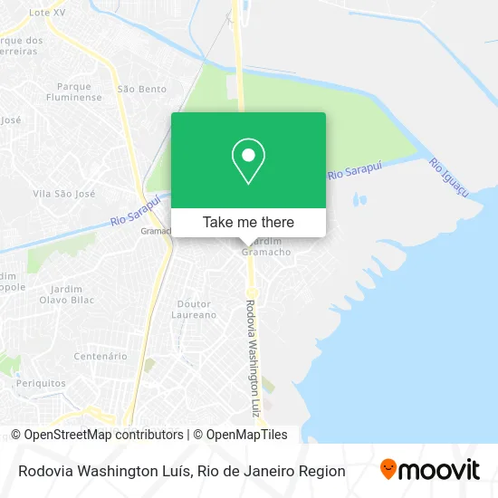 Rodovia Washington Luís map