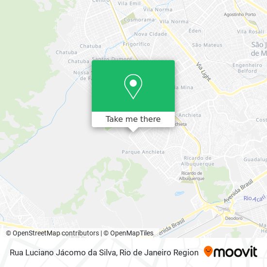 Rua Luciano Jácomo da Silva map