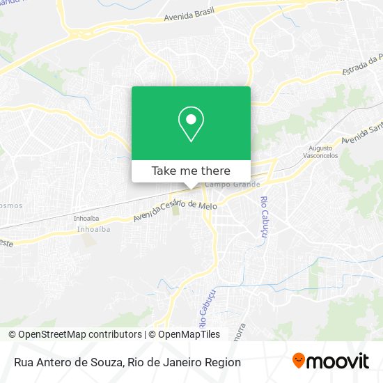Mapa Rua Antero de Souza