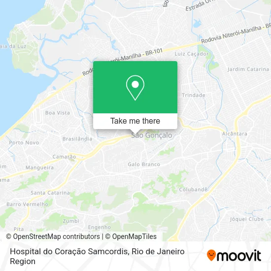 Hospital do Coração Samcordis map