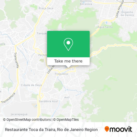 Mapa Restaurante Toca da Traíra