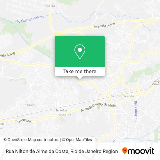 Rua Nilton de Almeida Costa map