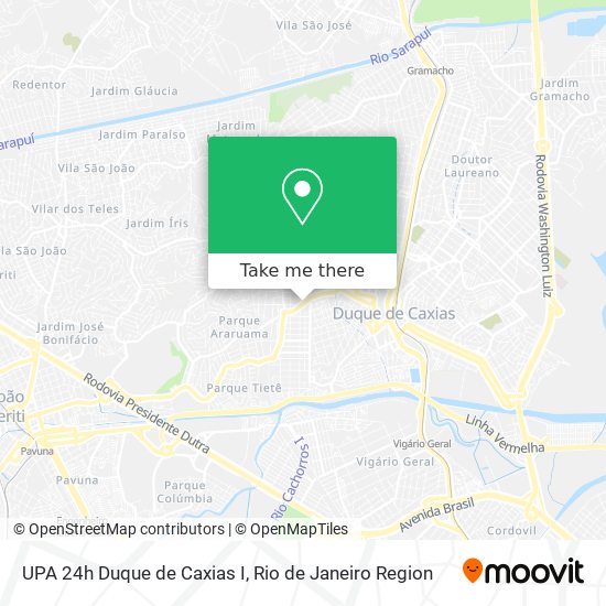 Mapa UPA 24h Duque de Caxias I