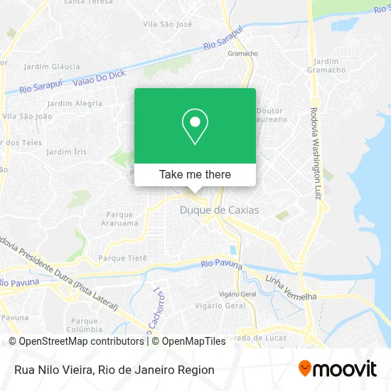 Rua Nilo Vieira map
