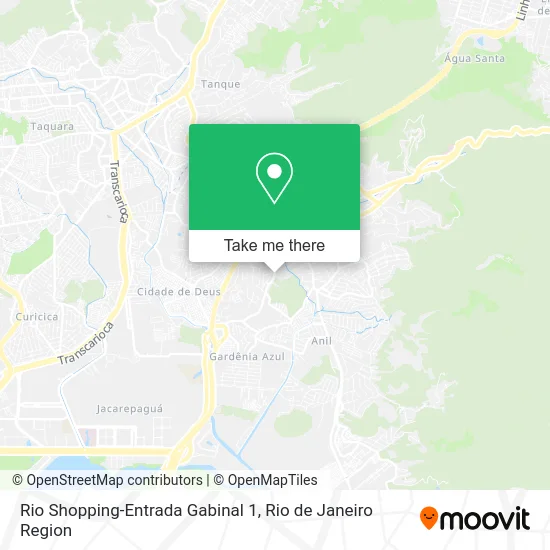 Rio Shopping-Entrada Gabinal 1 map