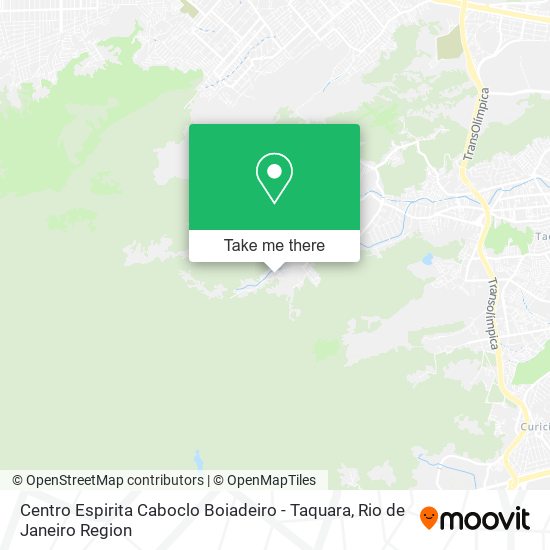 Mapa Centro Espirita Caboclo Boiadeiro - Taquara