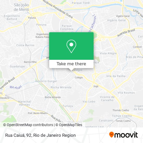 Rua Caiuá, 92 map