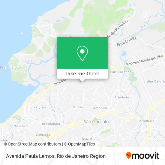 Avenida Paula Lemos map
