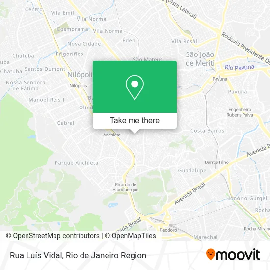 Rua Luís Vidal map