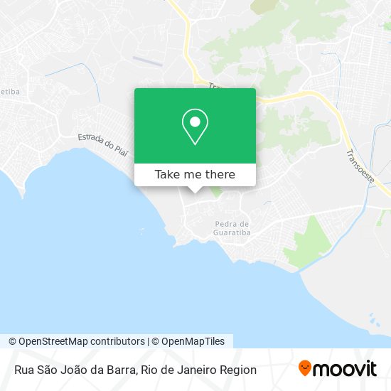 Rua São João da Barra map