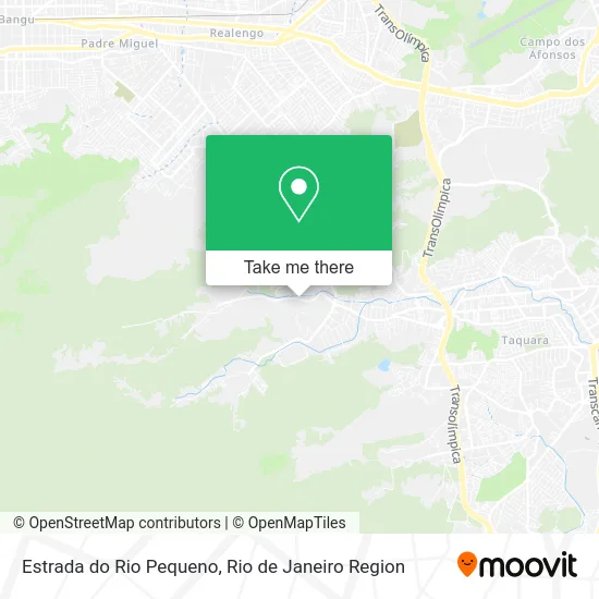 Estrada do Rio Pequeno map