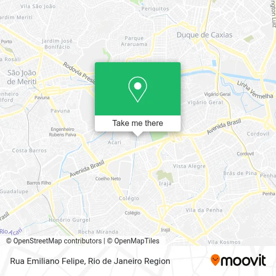 Rua Emiliano Felipe map