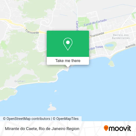 Mirante do Caete map