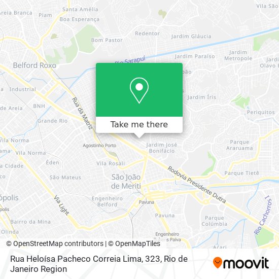 Mapa Rua Heloísa Pacheco Correia Lima, 323