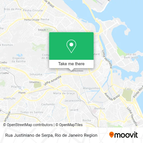 Rua Justiniano de Serpa map