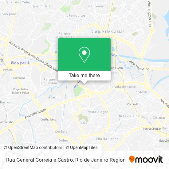 Rua General Correia e Castro map