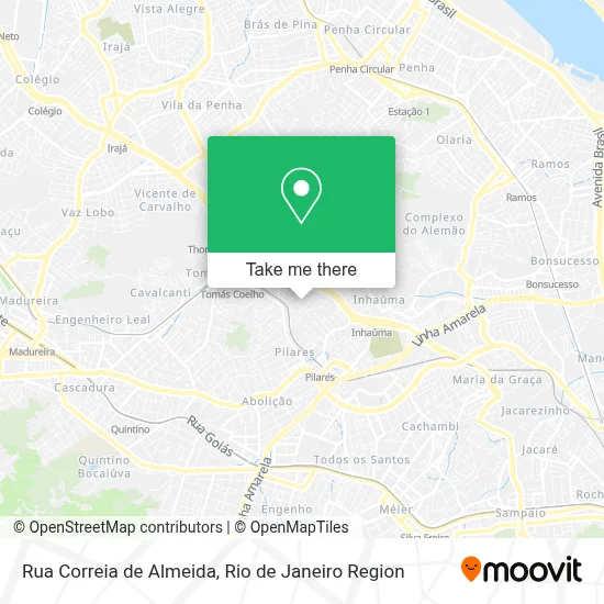 Rua Correia de Almeida map