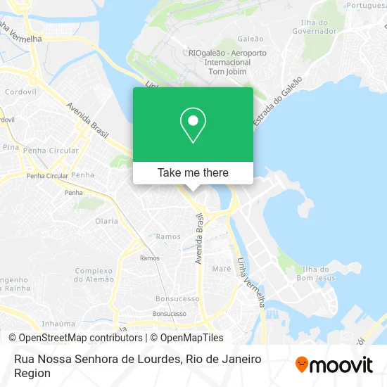 Rua Nossa Senhora de Lourdes map
