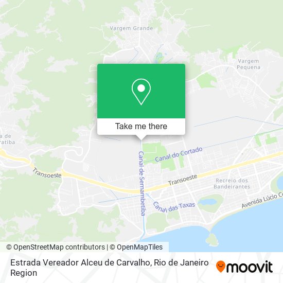 Estrada Vereador Alceu de Carvalho map