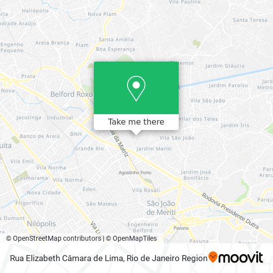 Rua Elizabeth Câmara de Lima map