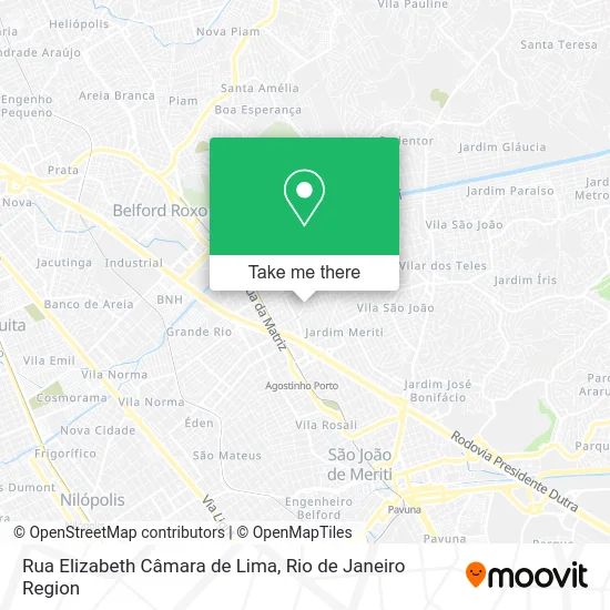 Rua Elizabeth Câmara de Lima map