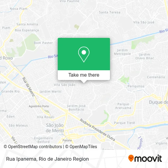 Rua Ipanema map